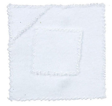 Dollhouse Miniature Baby Blanket/White